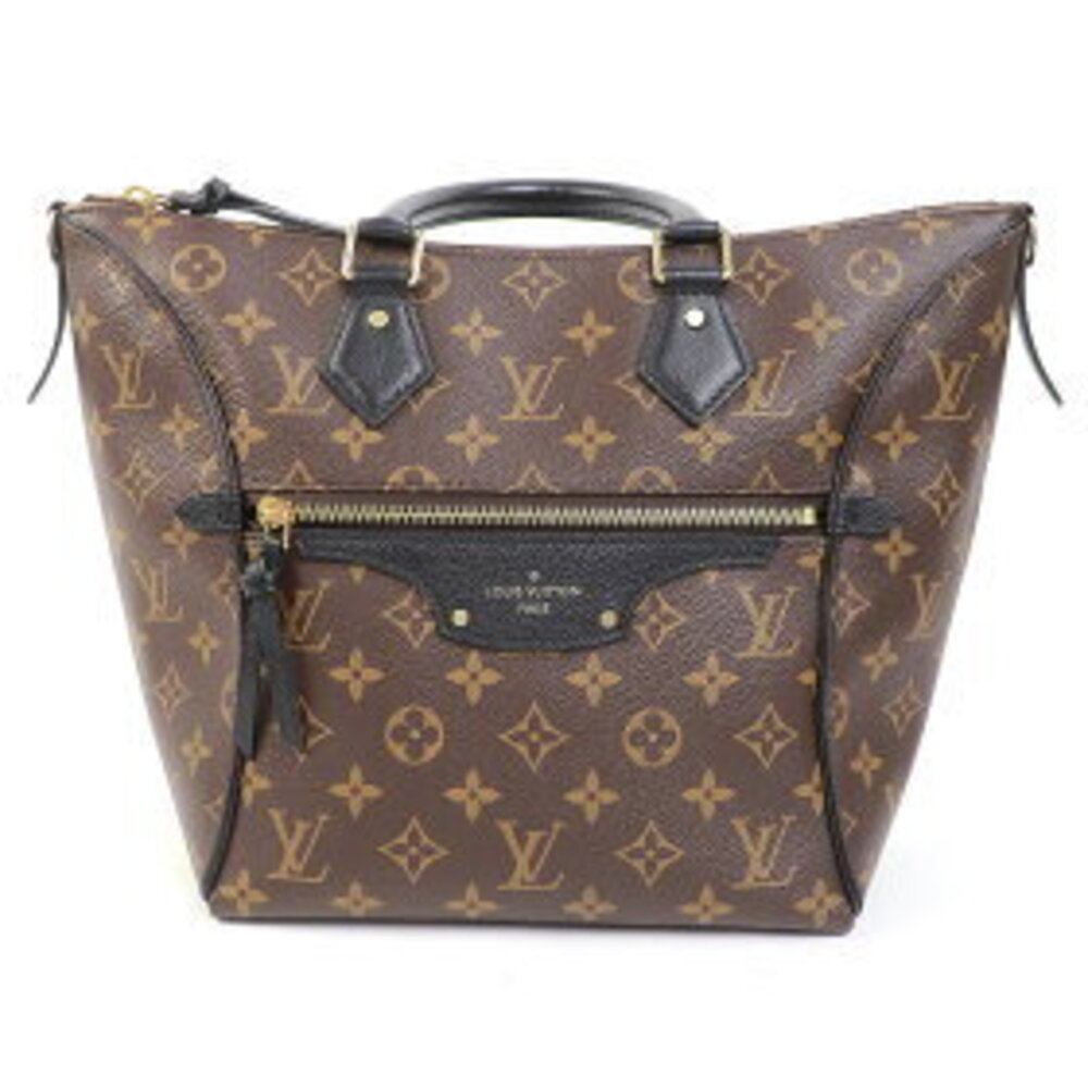 Louis Vuitton Black Noir Monogram HAND TOURNEL LV Leather Black Shoulder - Picture 1 of 9